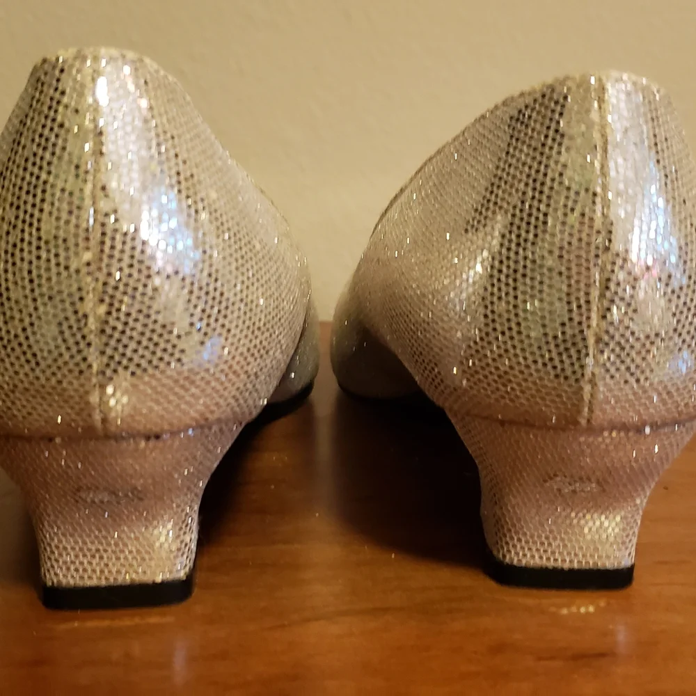 Valley Lane Glittering Silver Heels